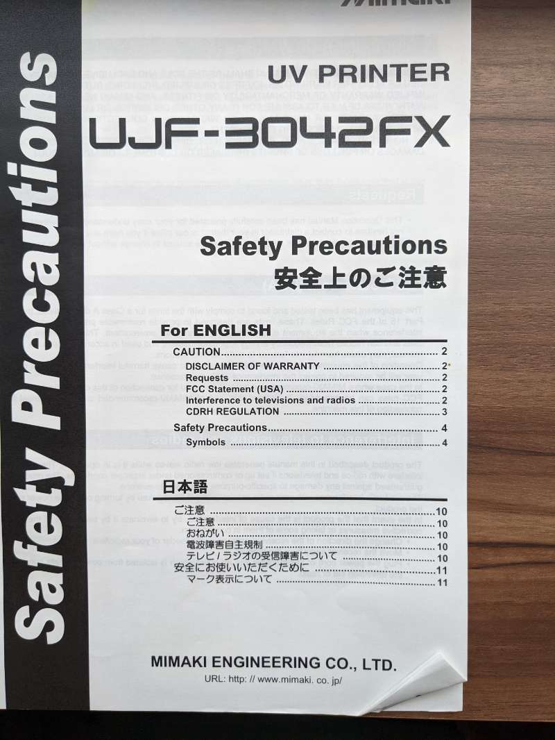  Mimaki UV印刷機UJF-3043FX