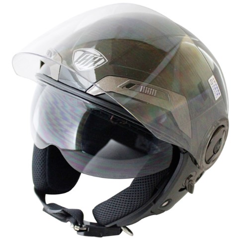 半罩安全帽推薦：THH勇氣可掀式雙鏡片半罩安全帽T314A