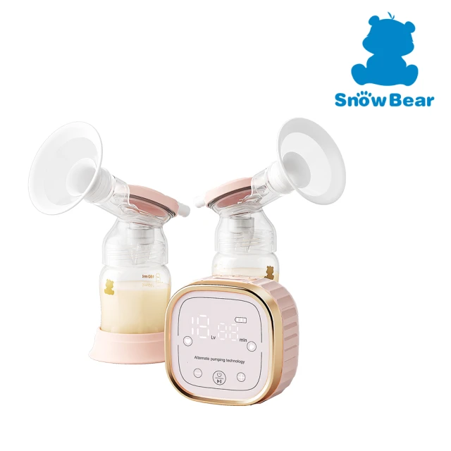 擠乳器推薦-SnowBear 小白熊 智柔雙邊電動吸乳器